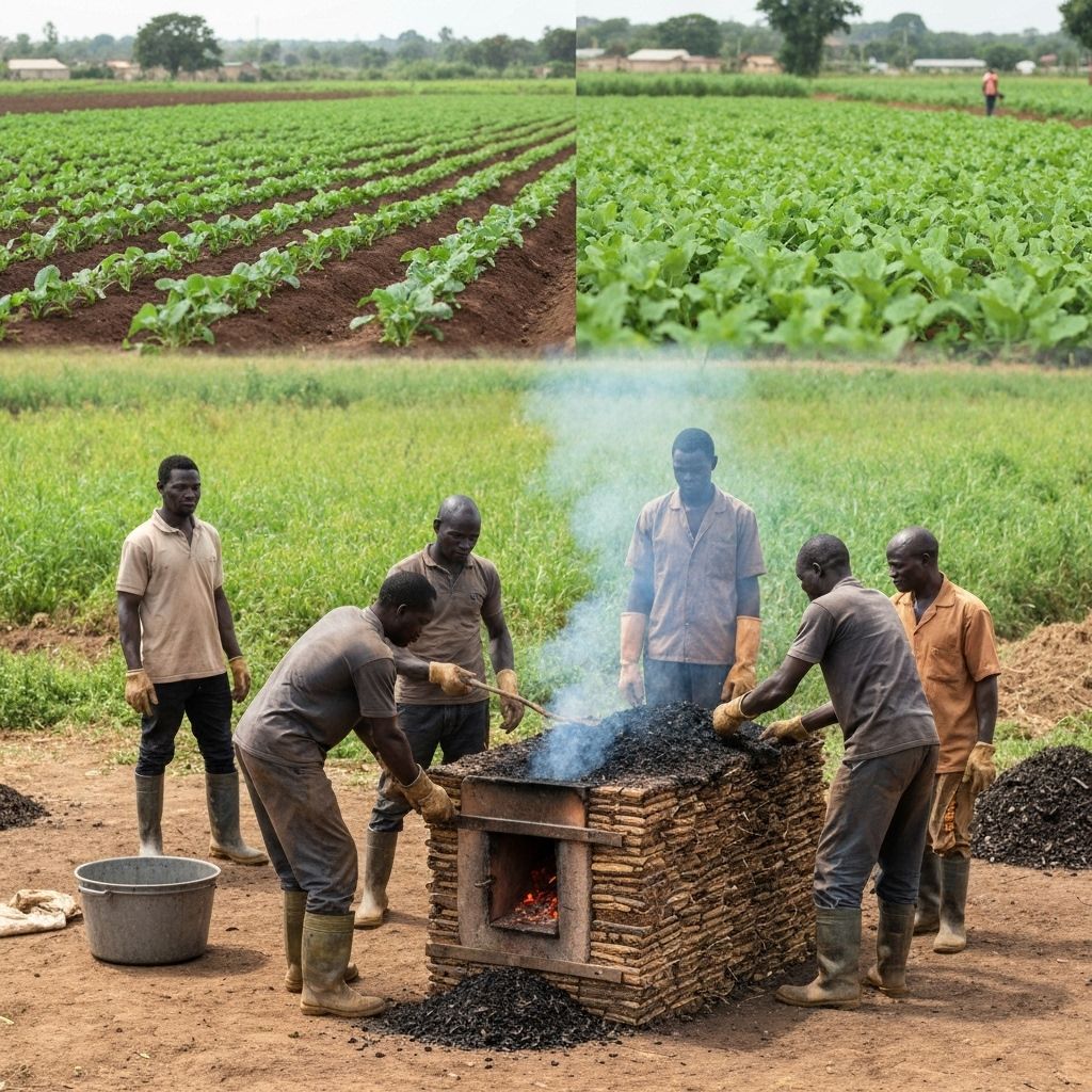 Production of Biochar in Ghana